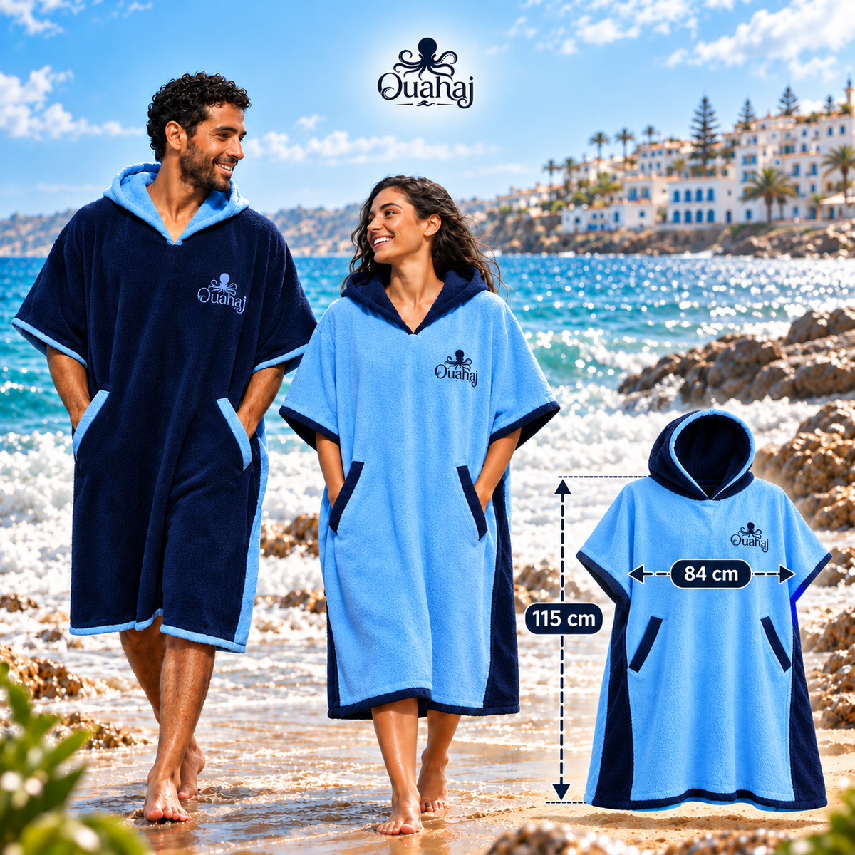 Guide des tailles poncho Ouahaj