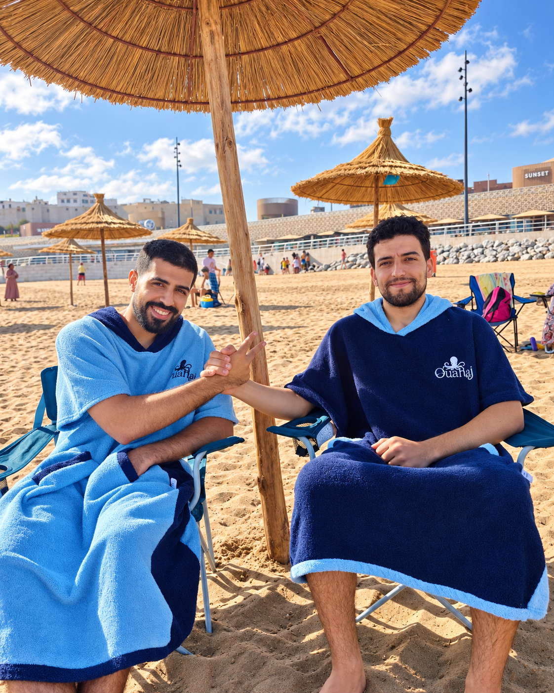 Poncho de plage Ouahaj